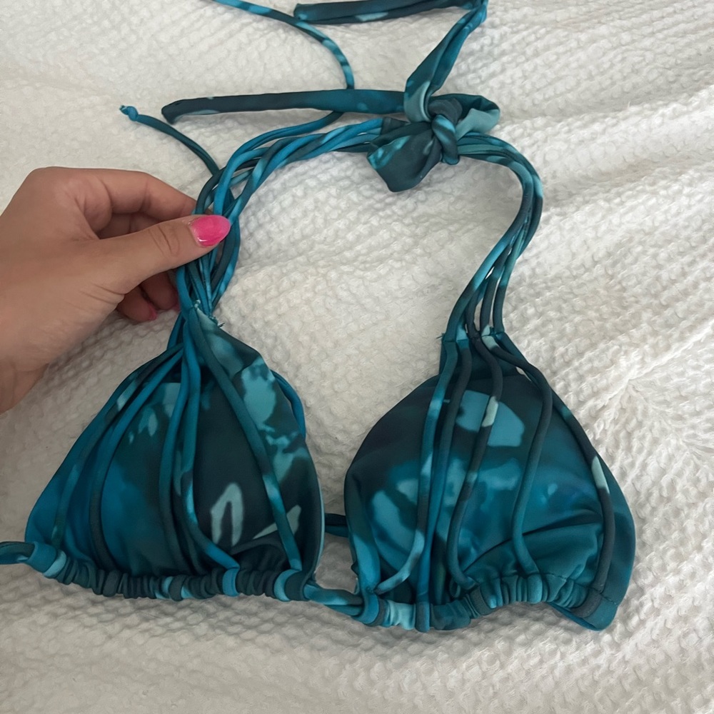 Blue Bikini Top